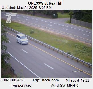 Traffic Cam ORE99W at Rex Hill